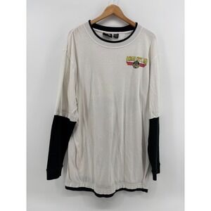 Biker Design Ocean City MD Rally T Shirt Mens 2XL White Layered Long Sleeve 2009